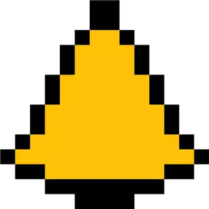 Pixelated Notification Bell Icon PNG Image