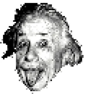 Pixelated_ Portrait_of_ Smiling_ Man PNG Image