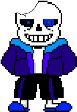 Pixelated_ Sans_ Character PNG Image