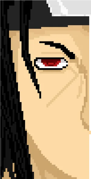 Pixelated_ Sharingan_ Eye PNG Image