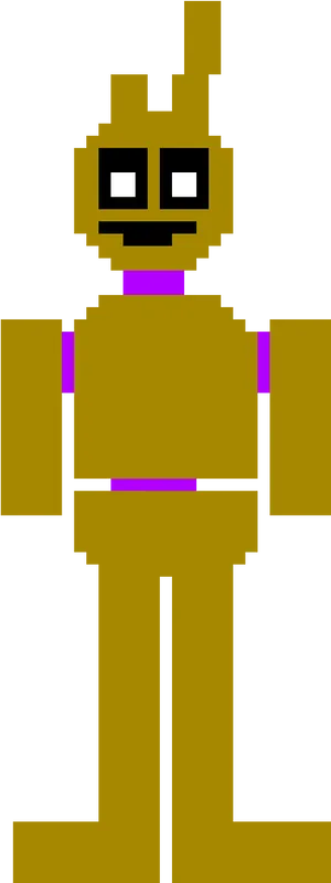 Pixelated Springtrap Artwork PNG Image