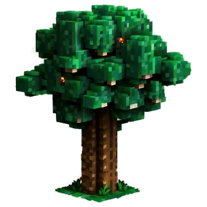 Pixelated Tree Minecraft Png 68 PNG Image