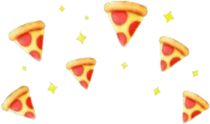 Pizza_and_ Stars_ Snapchat_ Sticker PNG Image