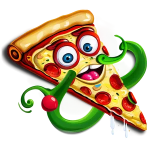 Pizza Cartoon A PNG Image