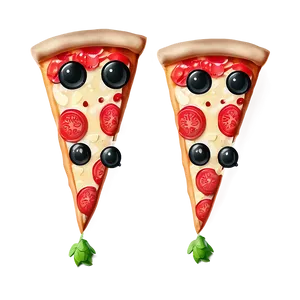 Pizza Cartoon Character Set Png Cot72 PNG Image