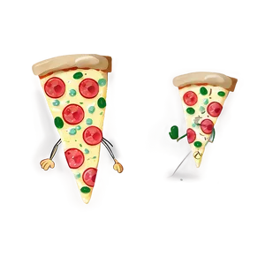 Pizza Cartoon Character Set Png Njc15 PNG Image