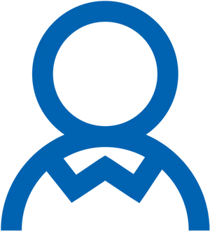 Placeholder Profile Icon Blue PNG Image