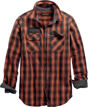 Plaid Dress Shirt Isolated PNG Image