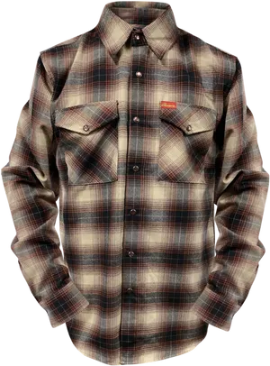 Plaid Flannel Mens Shirt PNG Image