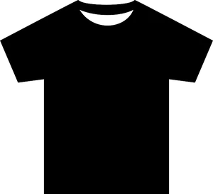 Plain Black T Shirt Graphic PNG Image