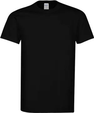 Plain Black T Shirt Template PNG Image