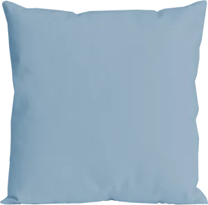 Plain Blue Pillowon Black Background PNG Image