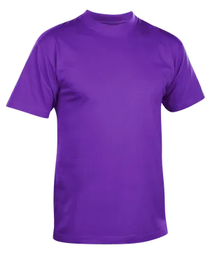 Plain Purple T Shirt PNG Image