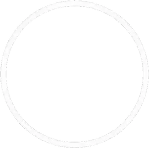 Plain White Circle Graphic PNG Image