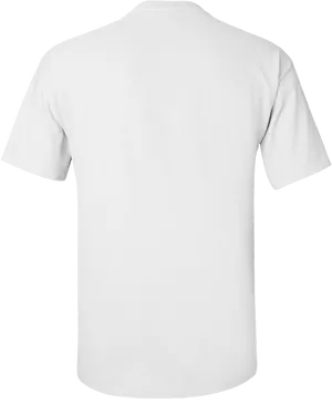 Plain White T Shirt Back View.jpg PNG Image