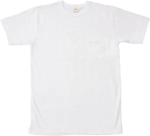 Plain White T Shirtwith Pocket PNG Image