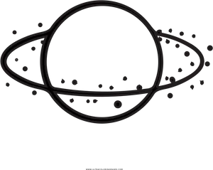 Planetary Rings Vector Illustration PNG Image