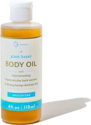 Plant Based Rejuvenating Body Oilwith C B D PNG Image