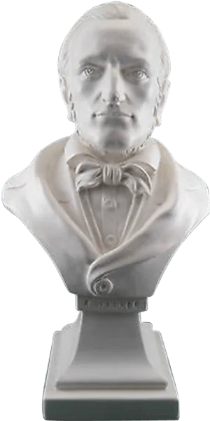 Plaster Bust Statue PNG Image