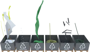 Plastic Recycling Categories Illustration PNG