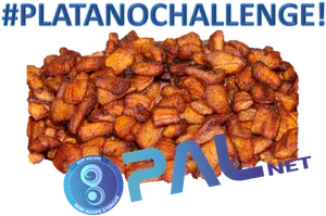 Platano Challenge Fried Plantains Pile PNG Image