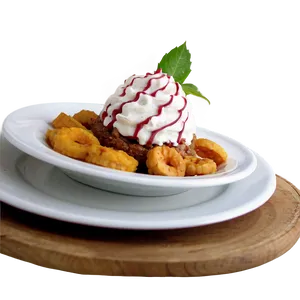 Plate Of Food With Dessert Png Jfk46 PNG Image