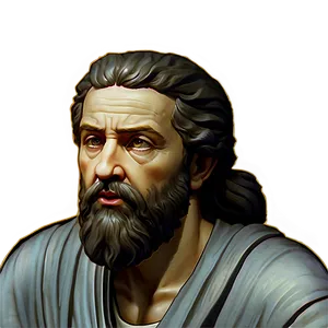 Plato Portrait Art Png 06262024 PNG Image