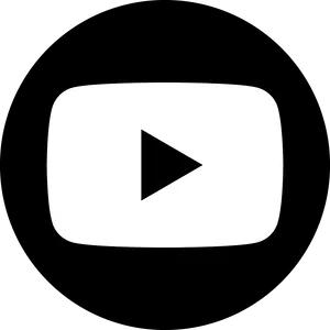 Play Button Black Background PNG Image