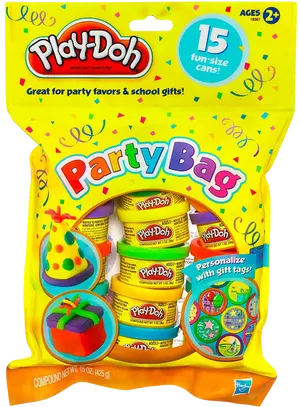 Play Doh Party Bag15 Cans Packaging PNG Image