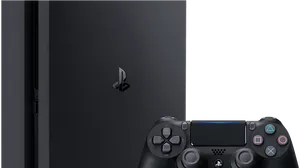 Play Station Consoleand Controller PNG Image