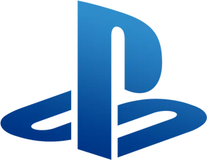 Play Station Logo Blue Background PNG Image