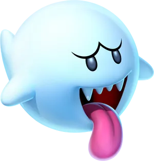 Playful Boo Ghost Graphic PNG Image