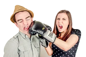 Playful Boxing Punch Funny Reaction.jpg PNG Image