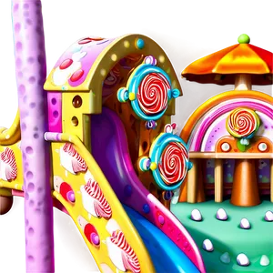 Playful Candyland Playground Png Snt76 PNG Image