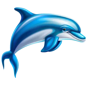 Playful Cartoon Dolphin Drawing Png Mnt PNG Image