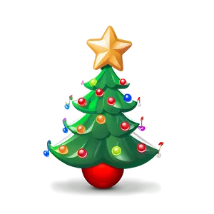 Playful Cute Christmas Tree Png Obp PNG Image