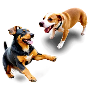 Playful Dogs PNG Jmh50 PNG