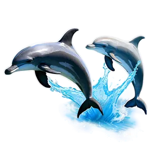 Playful Dolphins Png 50 PNG Image