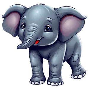 Playful Elephant Cartoon Png Jng14 PNG Image