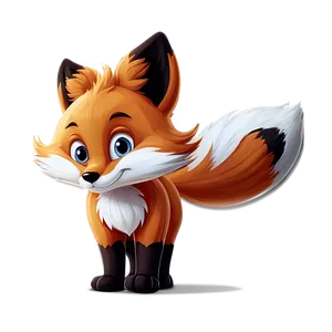 Playful Fox Tail Cartoon Png Itw20 PNG Image