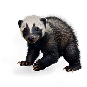 Playful Honey Badger Cub Png Kri PNG Image