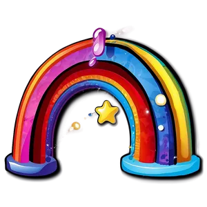 Playful Rainbow Icon Png Kwp90 PNG Image