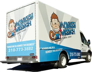 Plumbing Company Van Wrap PNG Image