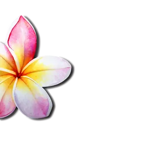 Plumeria Watercolor Png Xsw68 PNG Image