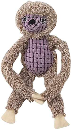 Plush Sloth Toy Standing PNG Image