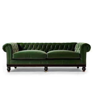 Plush Velvet Sofa Png Ajh14 PNG Image