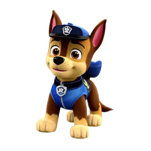 Png Of Chase From Paw Patrol 75 PNG Image