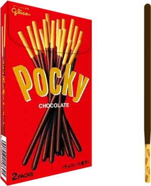 Pocky Chocolate Flavor Box PNG Image