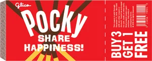 Pocky Share Happiness Promotion PNG Image