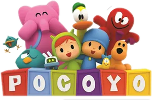 Pocoyo_and_ Friends_ Group_ Image PNG Image